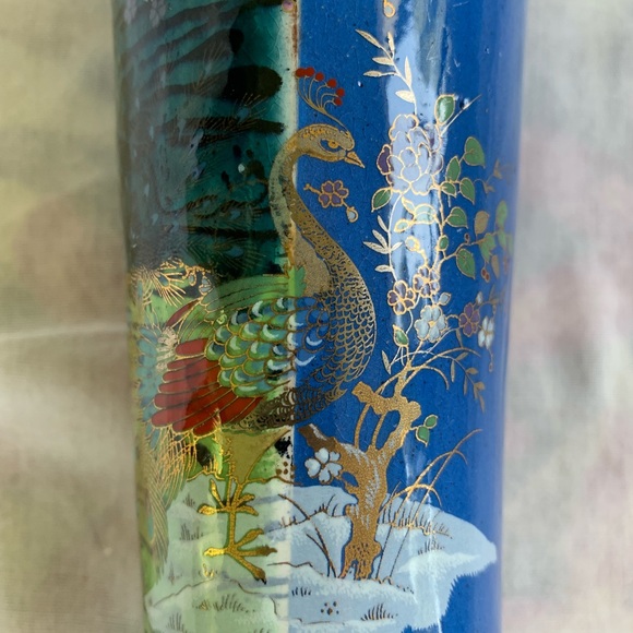 Heeseung Lee Terracotta Vessel Peacock Flowers Art Pottery Rare HTF - Picture 4 of 11